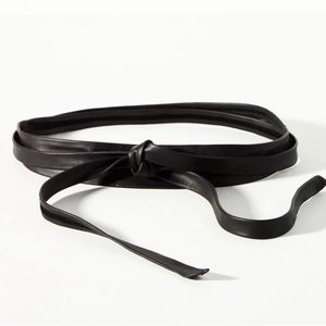 Black leather Ada corset style belt